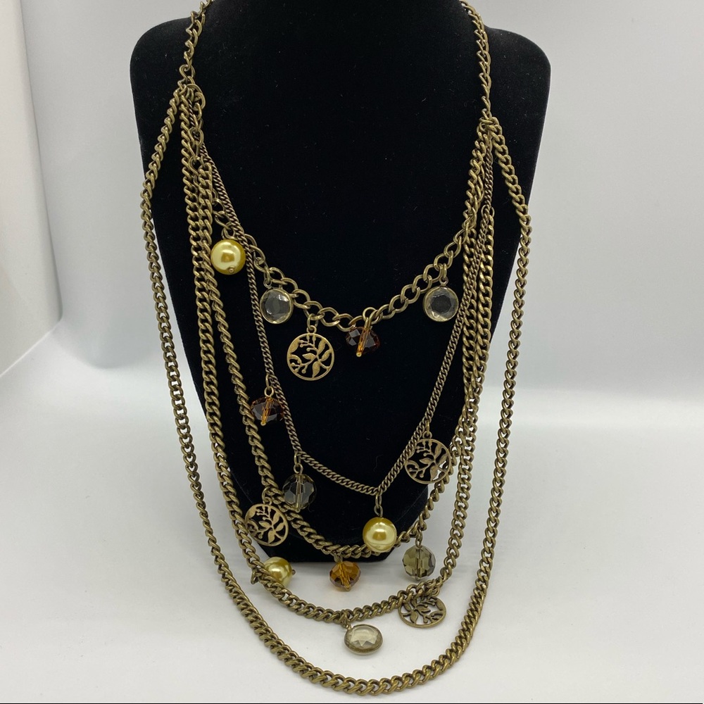 Lia Sophia Bohemia Necklace antique gold color